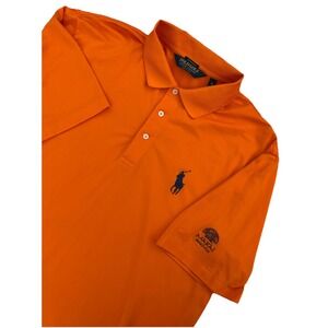 Polo Ralph Lauren Polo Shirt Mens XL‎ Big Orange Performance Makai HI Golf Pony